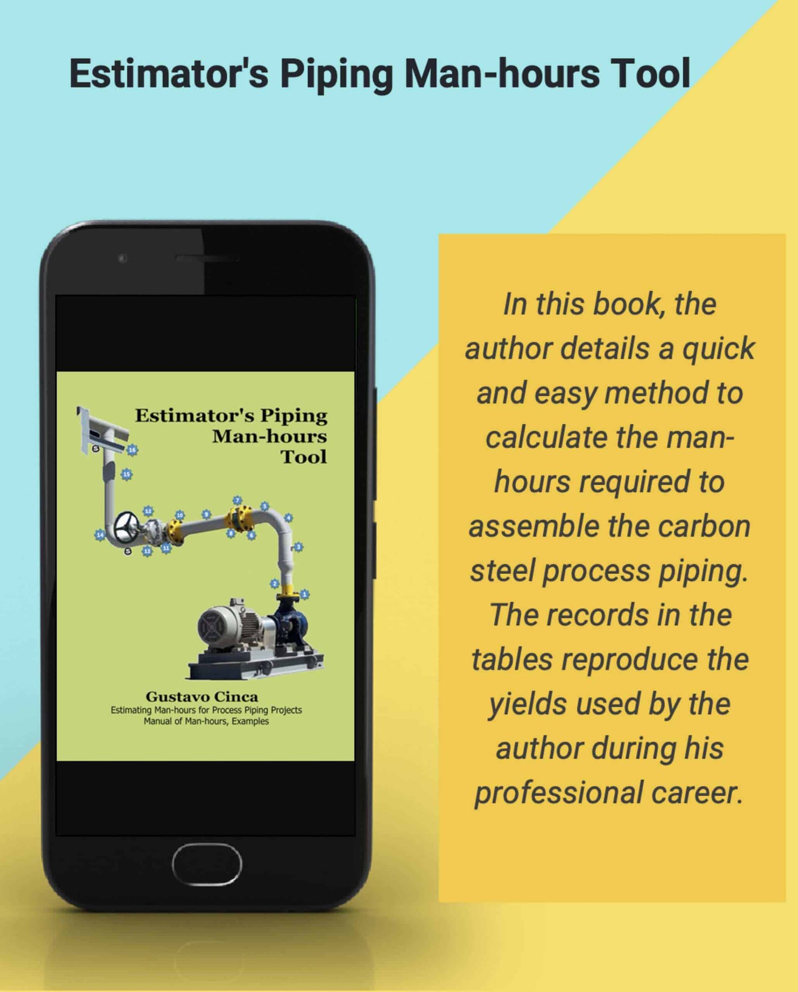 Estimator's Piping Man-hours Tool for carbon Steel Process Piping Projects. Gustavo Cinca eBooks - Calculate man hours