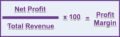 The image shows the Profit Margin Formula